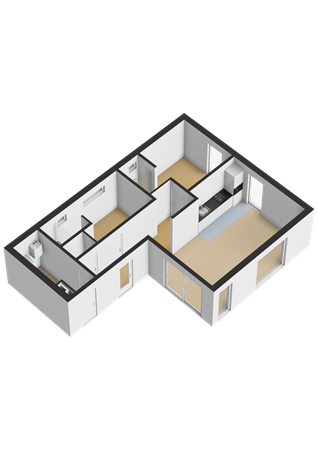 Plattegrond - Zeedijk 24-407, 4504 PN Nieuwvliet - FotoXperience-Woningfotografie-4504PP24-407_Begane grond - 3D.png